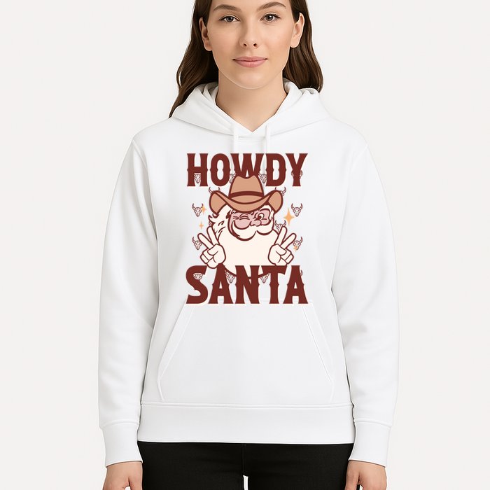 Howdy Santa Funny Christmas Holiday Hoodie