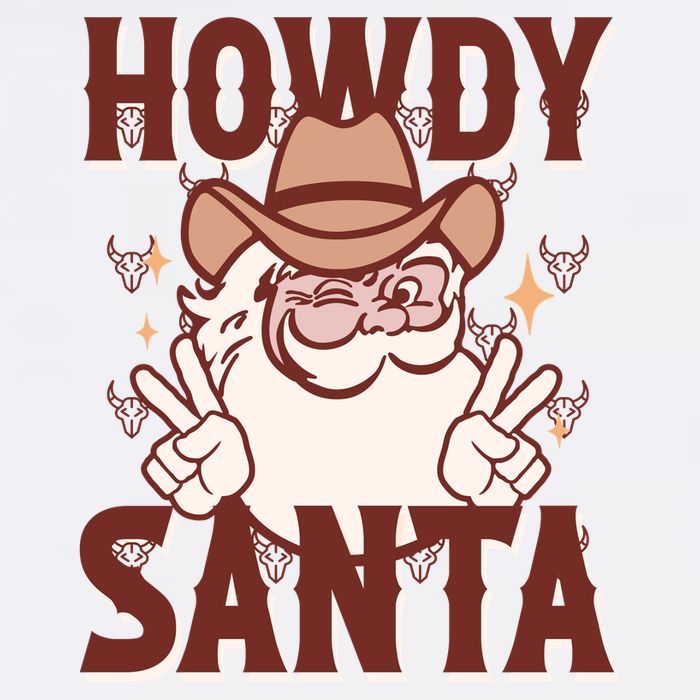 Howdy Santa Funny Christmas Holiday Baby Bodysuit