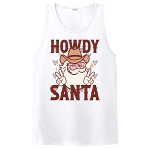 Howdy Santa Funny Christmas Holiday PosiCharge Competitor Tank