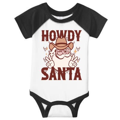 Howdy Santa Funny Christmas Holiday Infant Baby Jersey Bodysuit