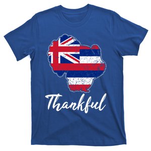 Hawaii State Flag Turkey Thanksgiving Home Celebrations Cute Gift T-Shirt