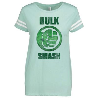 H.U.L.K Smash Fist Circle Logo Green Stone Poster Enza Ladies Jersey Football T-Shirt