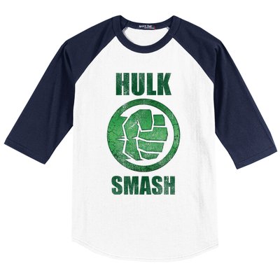 H.U.L.K Smash Fist Circle Logo Green Stone Poster Baseball Sleeve Shirt