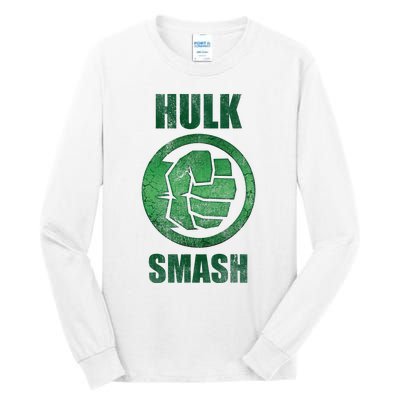 H.U.L.K Smash Fist Circle Logo Green Stone Poster Tall Long Sleeve T-Shirt