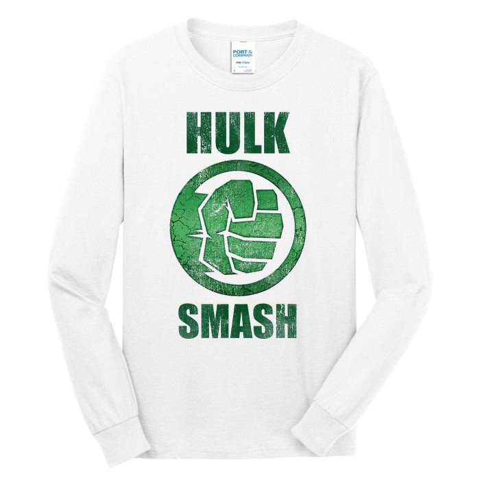 H.U.L.K Smash Fist Circle Logo Green Stone Poster Tall Long Sleeve T-Shirt