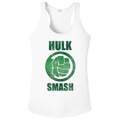 H.U.L.K Smash Fist Circle Logo Green Stone Poster Ladies PosiCharge Competitor Racerback Tank