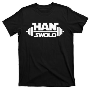 Han Swolo Funny Fitness Gym Workout T-Shirt