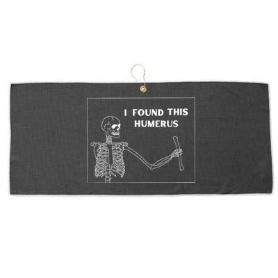 Humerus Skeleton - Funny Halloween Unisex Large Microfiber Waffle Golf Towel