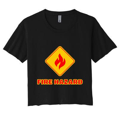 Hot Sexy Fireman Firefighter Pyro Fireworks Technician Crop Top