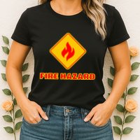 Hot Sexy Fireman Firefighter Pyro Fireworks Technician Womens T-Shirt