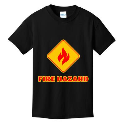 Hot Sexy Fireman Firefighter Pyro Fireworks Technician Kids T-Shirt