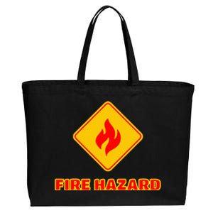 Hot Sexy Fireman Firefighter Pyro Fireworks Technician Cotton Canvas Jumbo Tote