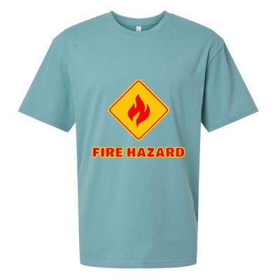 Hot Sexy Fireman Firefighter Pyro Fireworks Technician Sueded Cloud Jersey T-Shirt