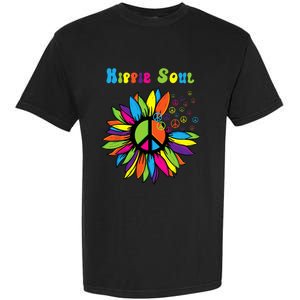 Hippie Soul Funny Peace Sign Daisy Flower Hippies Art Lovers Garment-Dyed Heavyweight T-Shirt