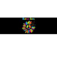 Hippie Soul Funny Peace Sign Daisy Flower Hippies Art Lovers Bumper Sticker