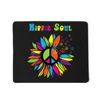 Hippie Soul Funny Peace Sign Daisy Flower Hippies Art Lovers Mousepad