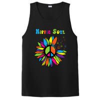 Hippie Soul Funny Peace Sign Daisy Flower Hippies Art Lovers PosiCharge Competitor Tank