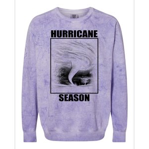 Hurricane Season Funny Retro Hurricane Colorblast Crewneck Sweatshirt