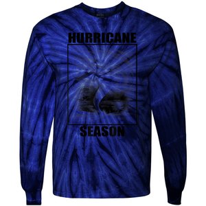 Hurricane Season Funny Retro Hurricane Tie-Dye Long Sleeve Shirt