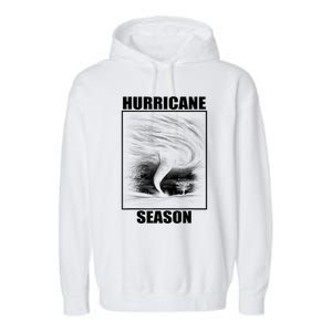 Hurricane Season Funny Retro Hurricane Garment-Dyed Fleece Hoodie