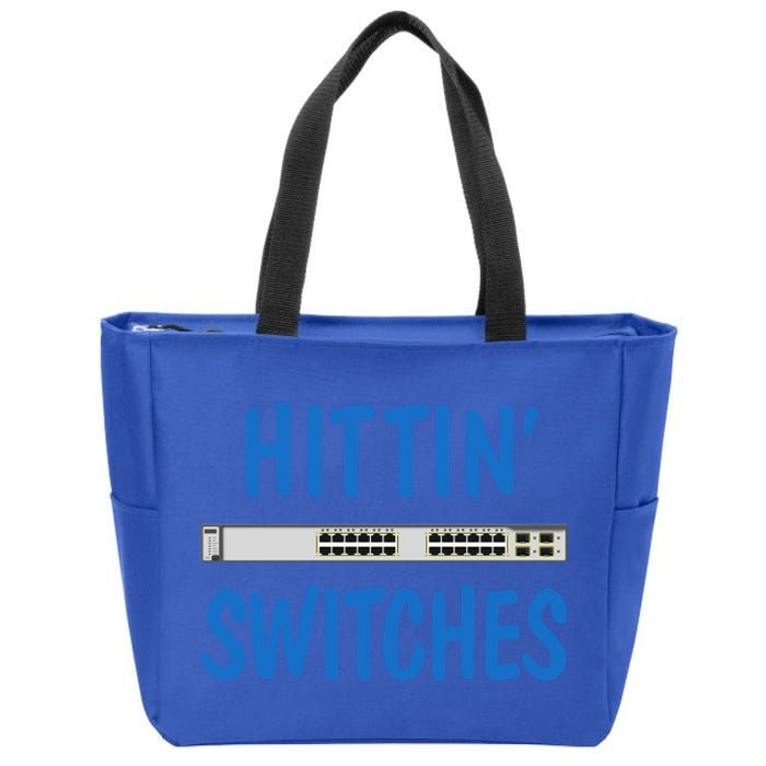 Hitting Switches Funny Network Systems Engineer Gift Zip Tote Bag