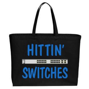 Hitting Switches Funny Network Systems Engineer Gift Cotton Canvas Jumbo Tote