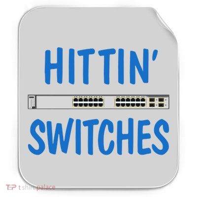 Hitting Switches Funny Network Systems Engineer Gift Permanent Decal Sticker