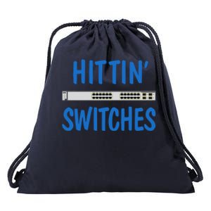 Hitting Switches Funny Network Systems Engineer Gift Drawstring Bag