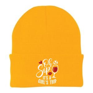 Hello Summer Family Vacation Oh Sip Its A Trip Knit Cap Winter Beanie