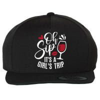 Hello Summer Family Vacation Oh Sip Its A Trip Wool Snapback Cap