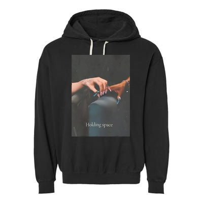 Holding Space For The Lyrics Of Defying Garment-Dyed Fleece Hoodie