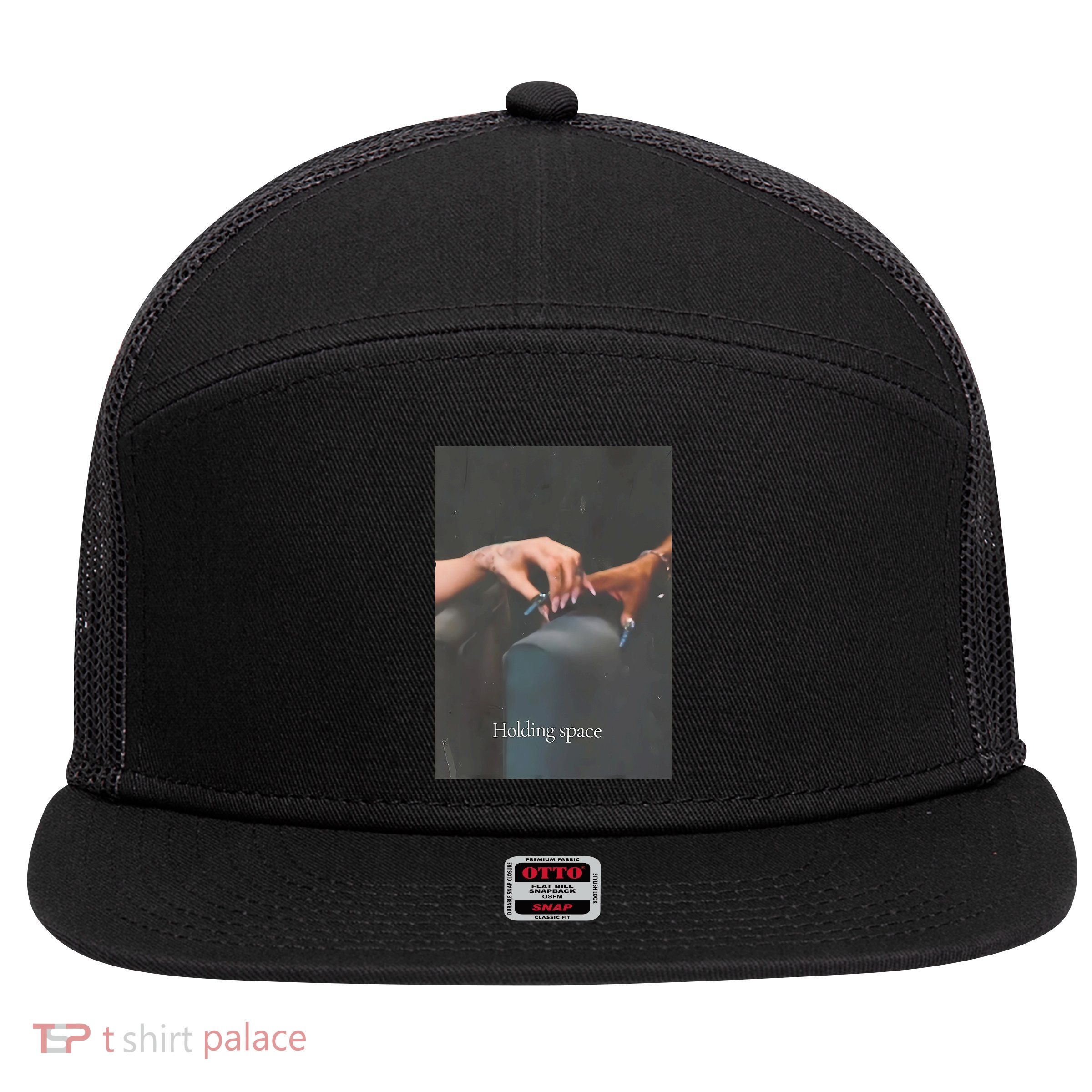 Holding Space For The Lyrics Of Defying 7 Panel Mesh Trucker Snapback Hat