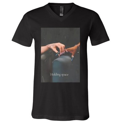 Holding Space For The Lyrics Of Defying V-Neck T-Shirt