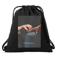 Holding Space For The Lyrics Of Defying Drawstring Bag