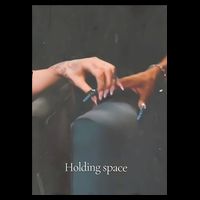 Holding Space For The Lyrics Of Defying Drawstring Bag