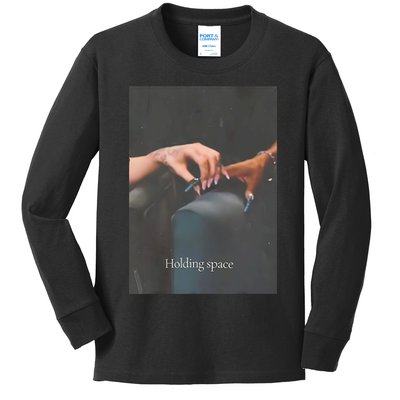 Holding Space For The Lyrics Of Defying Kids Long Sleeve Shirt