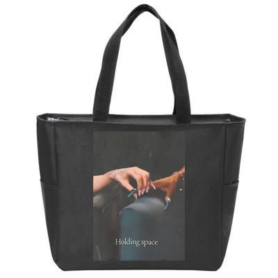 Holding Space For The Lyrics Of Defying Zip Tote Bag