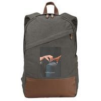 Holding Space For The Lyrics Of Defying Cotton Canvas Backpack