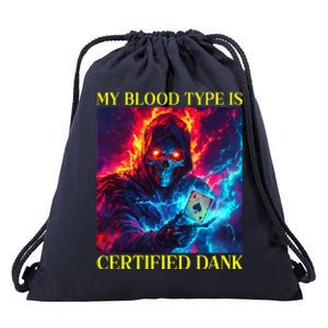 Hard Skeleton Funny Oddly Specific Dank Meme Drawstring Bag