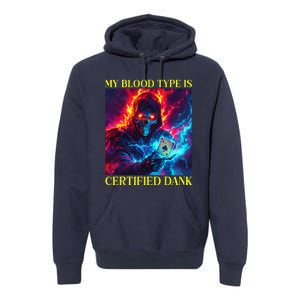 Hard Skeleton Funny Oddly Specific Dank Meme Premium Hoodie