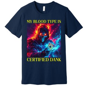 Hard Skeleton Funny Oddly Specific Dank Meme Premium T-Shirt