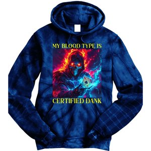 Hard Skeleton Funny Oddly Specific Dank Meme Tie Dye Hoodie