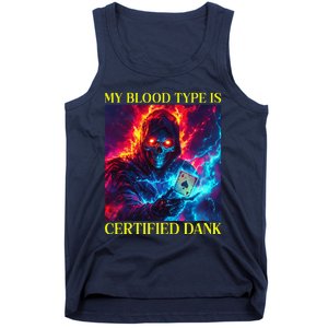 Hard Skeleton Funny Oddly Specific Dank Meme Tank Top