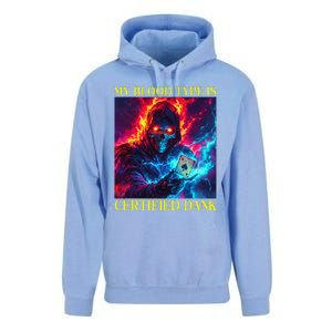 Hard Skeleton Funny Oddly Specific Dank Meme Unisex Surf Hoodie