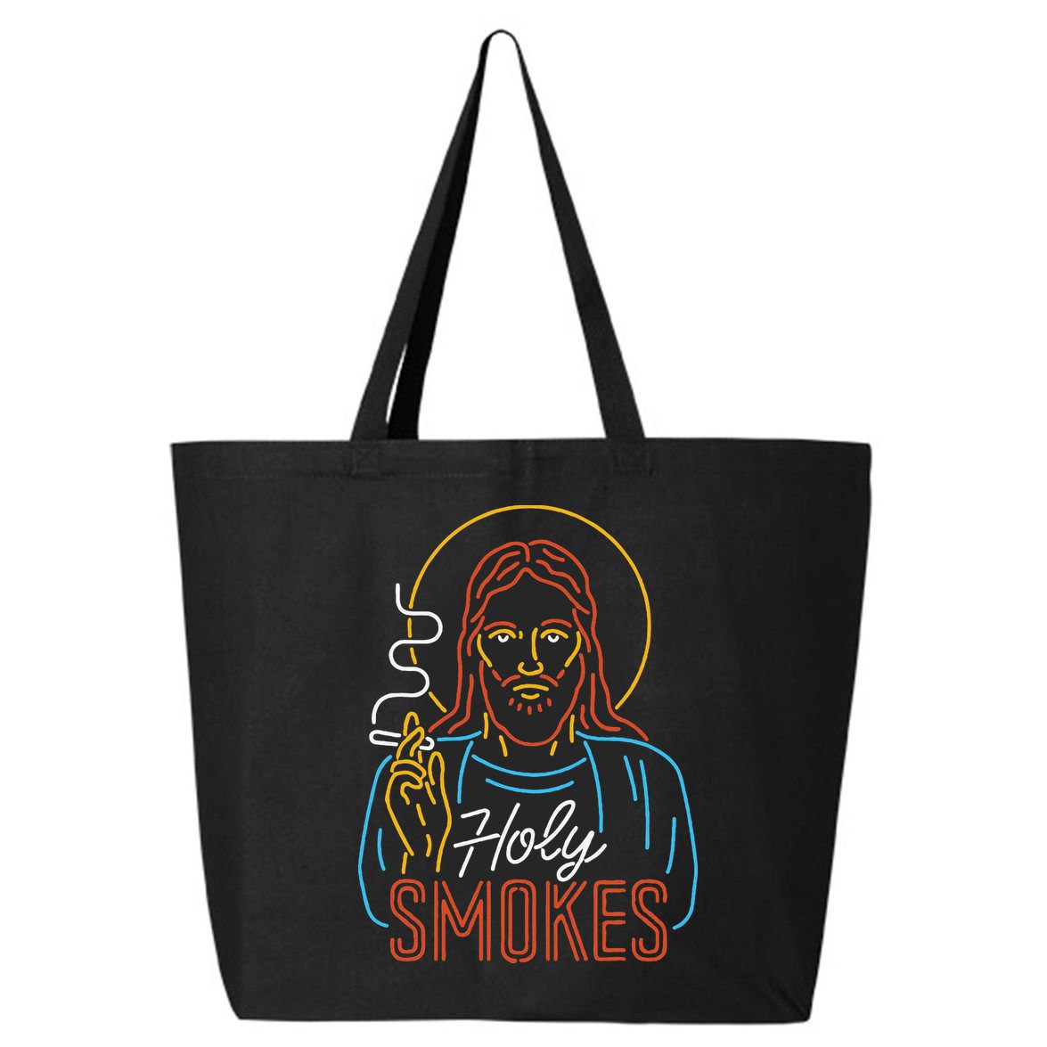 Holy Smokes Funny Jesus 25L Jumbo Tote