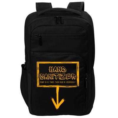 Hand Sanitizer Funny Adult Humor Xmas Gag Impact Tech Backpack