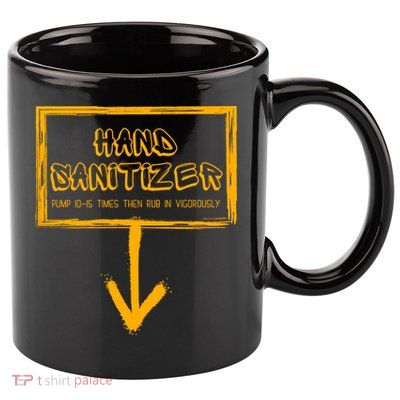 Hand Sanitizer Funny Adult Humor Xmas Gag 11oz C Handle Ceramic Mug