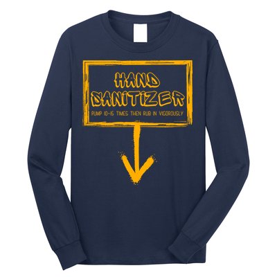 Hand Sanitizer Funny Adult Humor Xmas Gag Long Sleeve Shirt