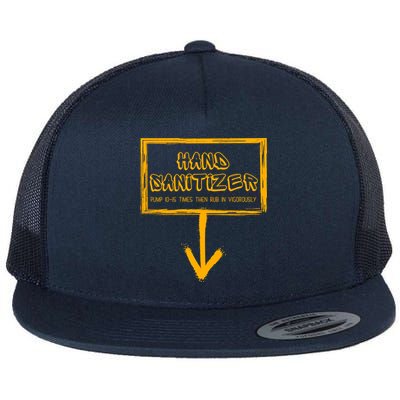 Hand Sanitizer Funny Adult Humor Xmas Gag Flat Bill Trucker Hat
