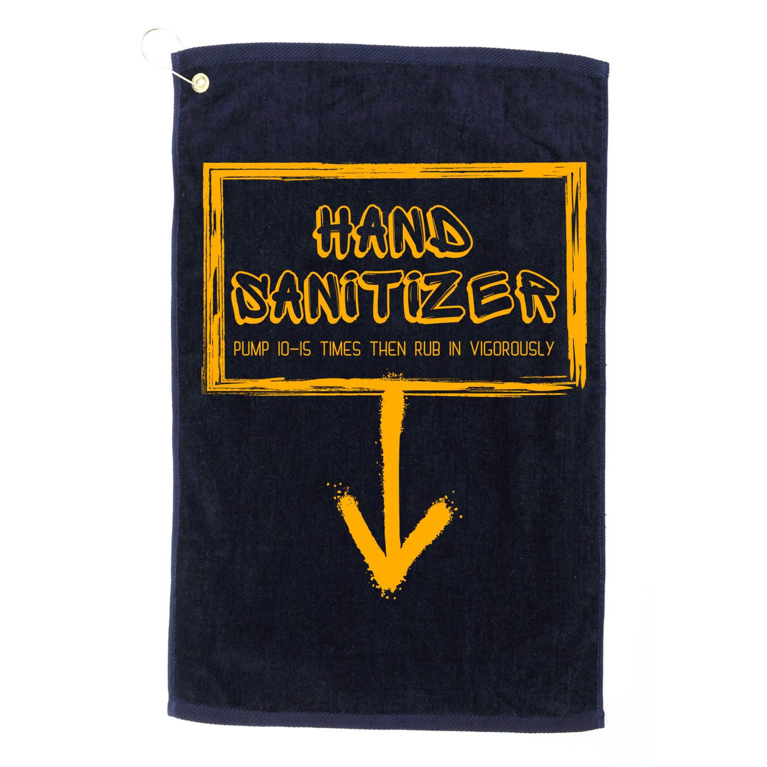 Hand Sanitizer Funny Adult Humor Xmas Gag Golf Towel